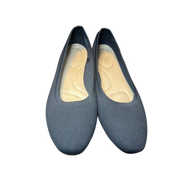 Old Navy Black Almond Toe Ballet Flats - Size 9 - Picture 6 of 6